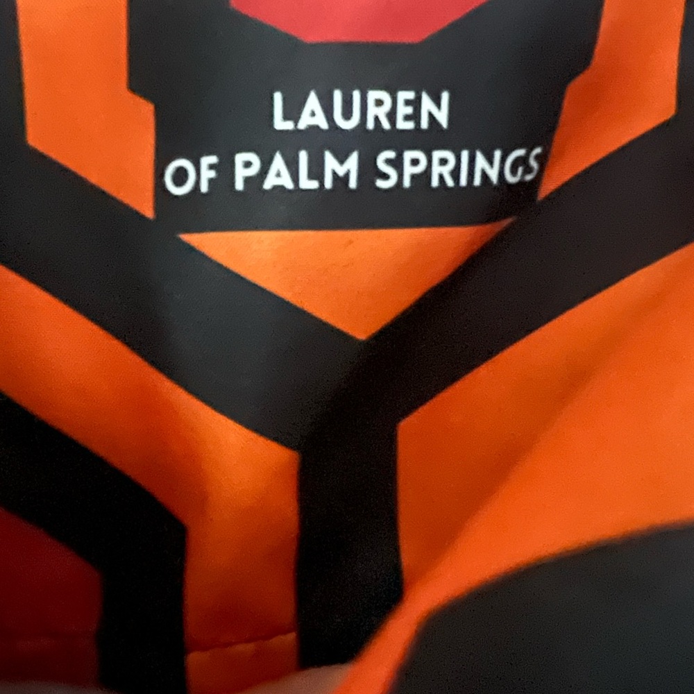Lauren of Palm Springs "Red Rum" button shirt - Picture 3 of 5